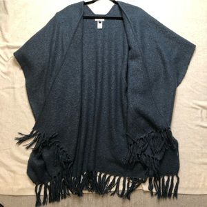 Universal Thread Cardigan Shrug Shawl Poncho Blue OSFM Oversized
